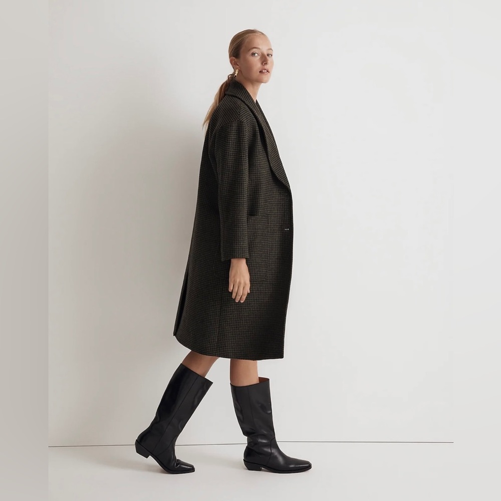 Madewell Carlton Coat in Houndstooth